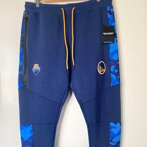 GOLDEN STATE WARRIORS PINK DOLPHIN TRACKSUIT PANTS